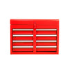 Red Tool Chest with Adjustable Shelf & Bottom Cabinet