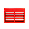 Red Tool Chest with Adjustable Shelf & Bottom Cabinet