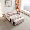 Cozy Twin Pink Velvet Sofa Bed
