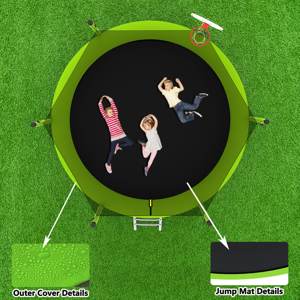 JumpHigh Green Trampoline