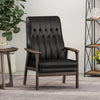 Sleek Black Accent Chair