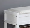 Chic Shoe Storage Bench in White