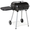 On-the-Go Charcoal BBQ Grill with Wheels