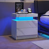 Modern Glow Bedside Table with Drawers