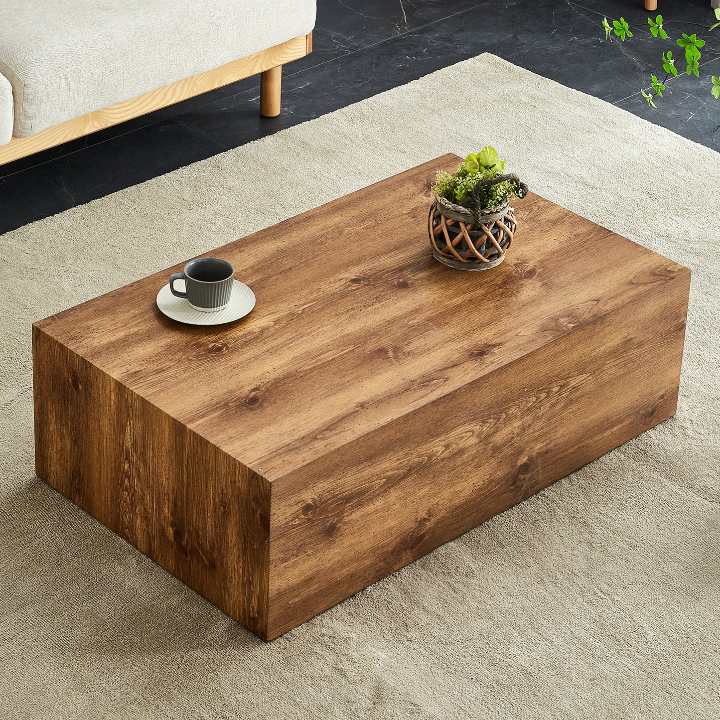 Stylish Wood-Look Coffee Table