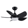 Sleek Matte Black LED Ceiling Fan