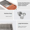 Farmhouse Stainless Steel Workstation Sink