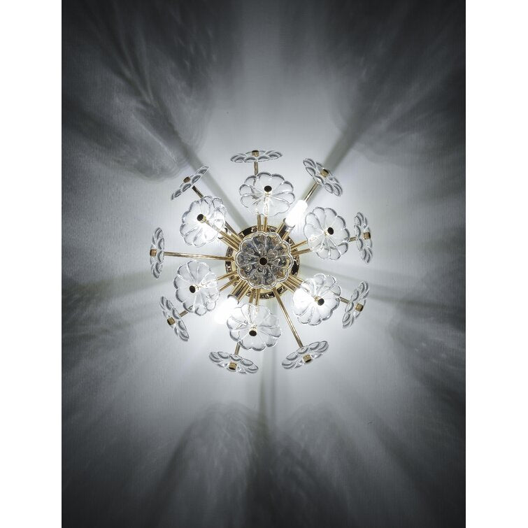 Sparkling Gold Burst Ceiling Light