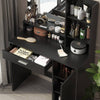 Chic Vanity Station with Mirror & Light