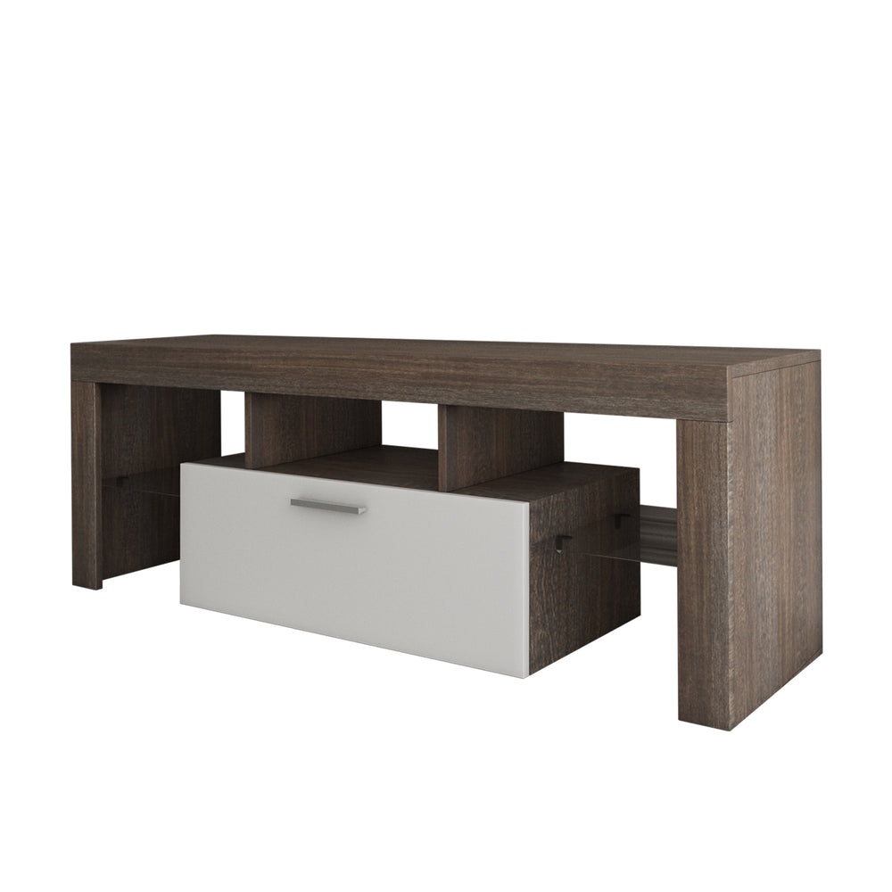 Sleek & Simple TV Stand with Color-Changing LED Lights