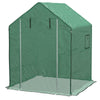 Outsunny Walk-In Greenhouse Cover with Roll-Up Door and Mesh Windows