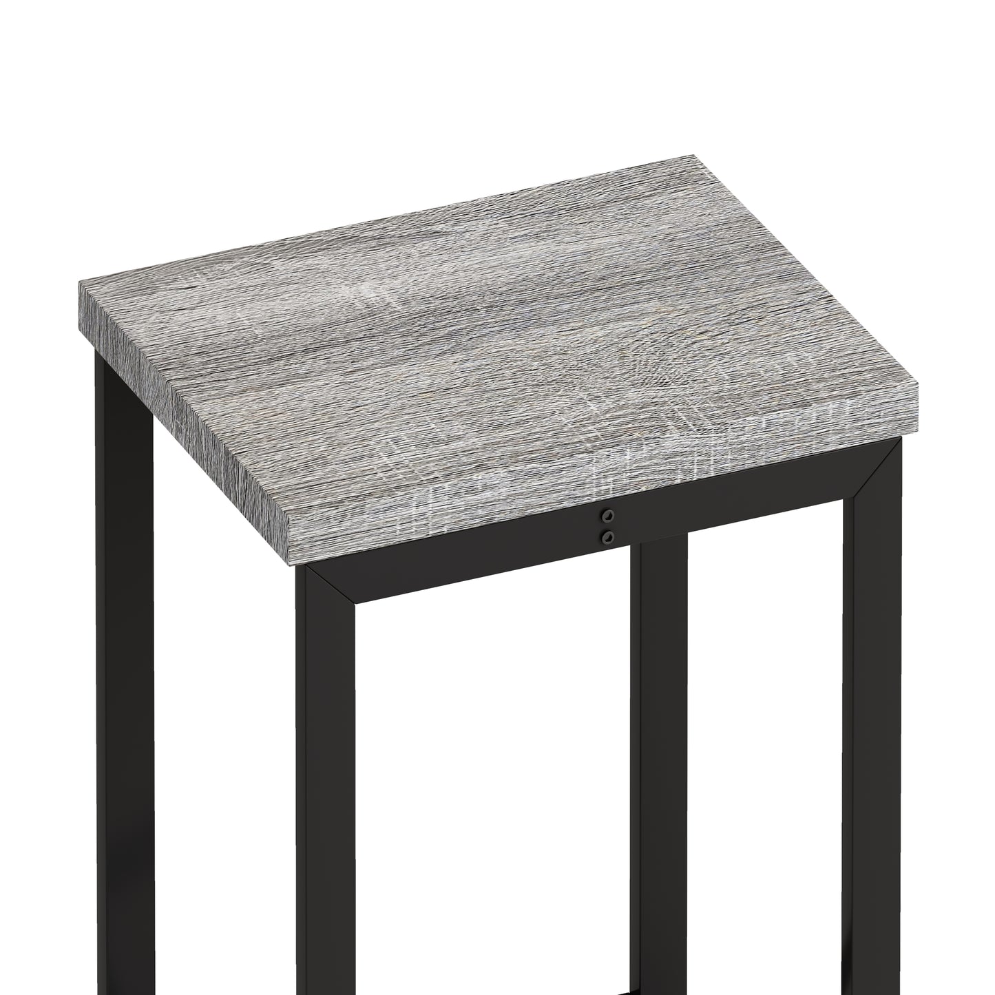 Stylish Grey & Black Kitchen Pub Table with Stools