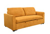 Stylish 3-in-1 Sleeper Sofa Bed - Cozy Convertible Loveseat in Yellow