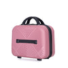 Pink Pop Luggage Duo: Lightweight Suitcases with Spinner Wheels