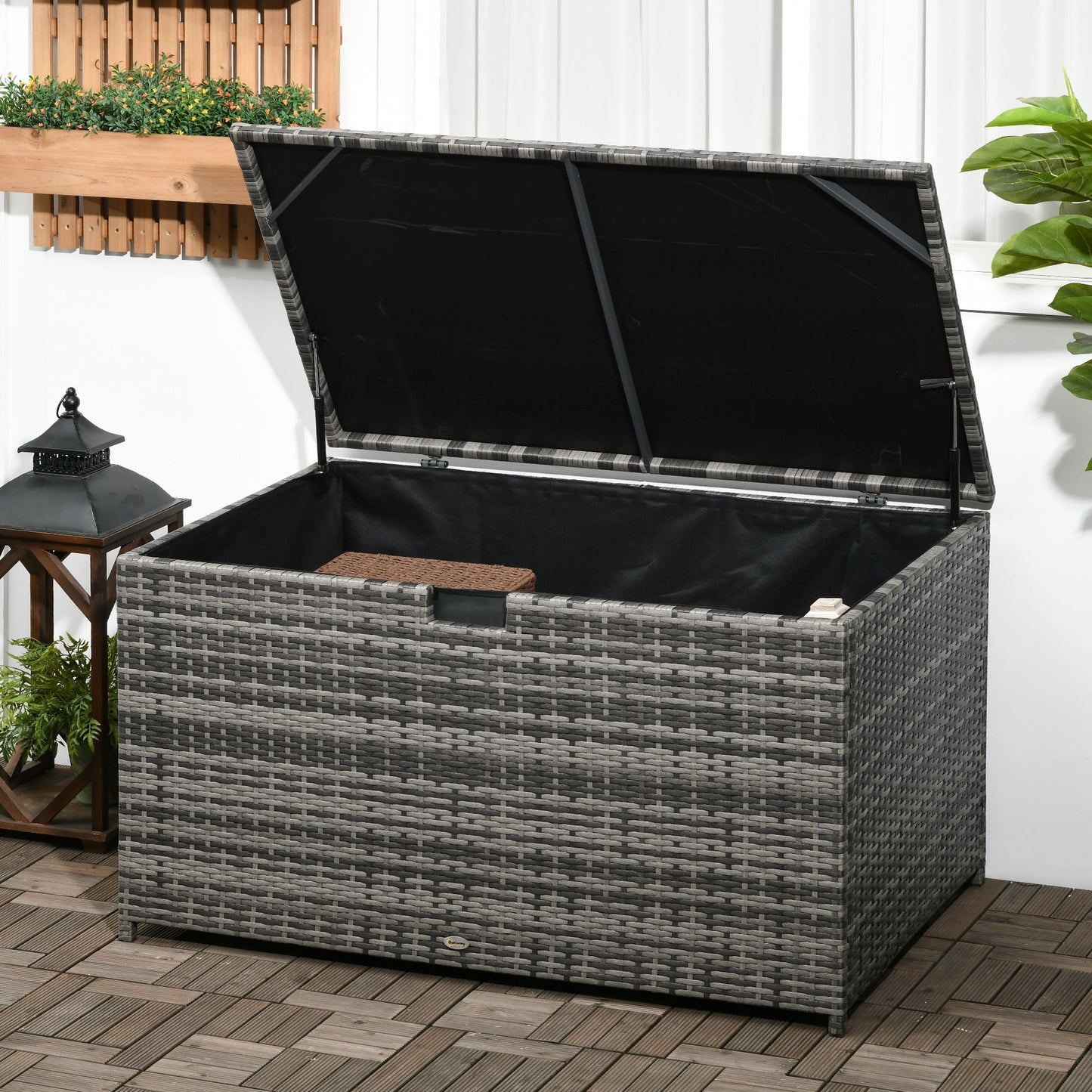 Outsunny Stylish Outdoor Storage Box