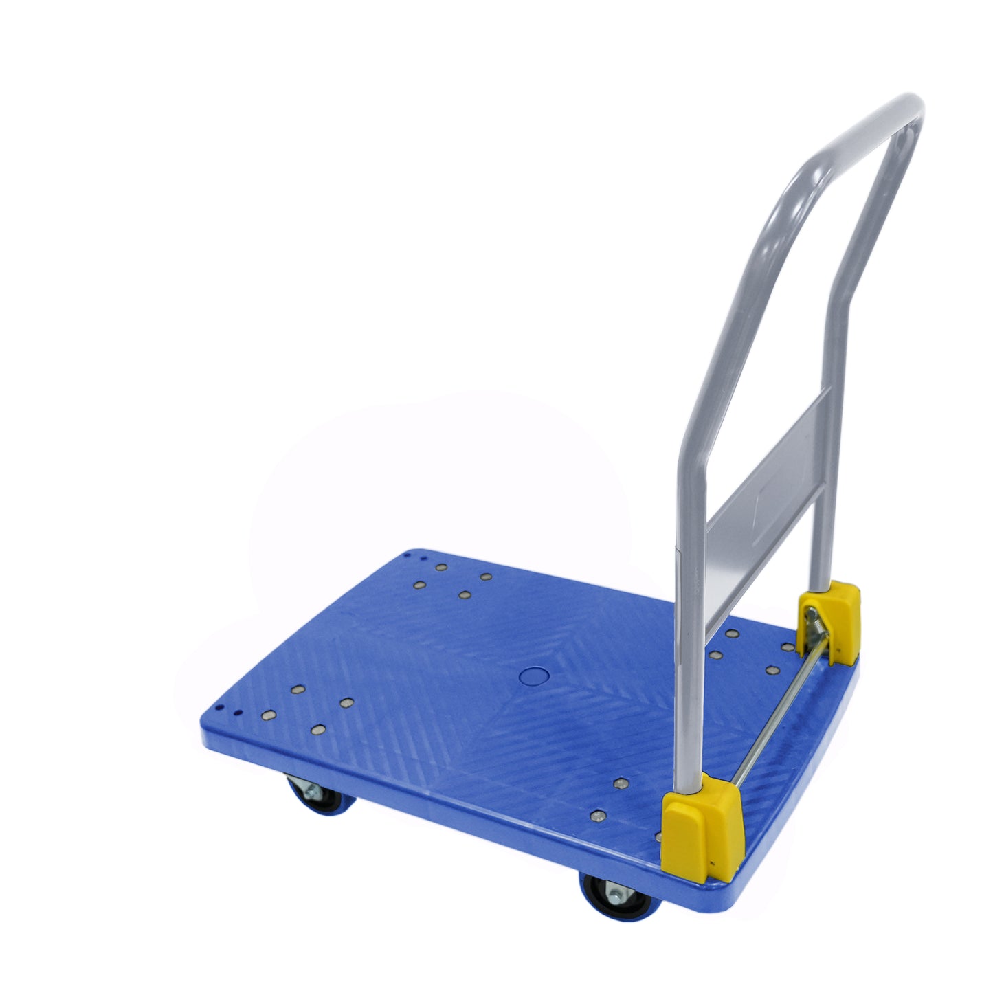 EasyFold Hand Truck: Heavy-Duty Cart with Swivel Brake Wheels