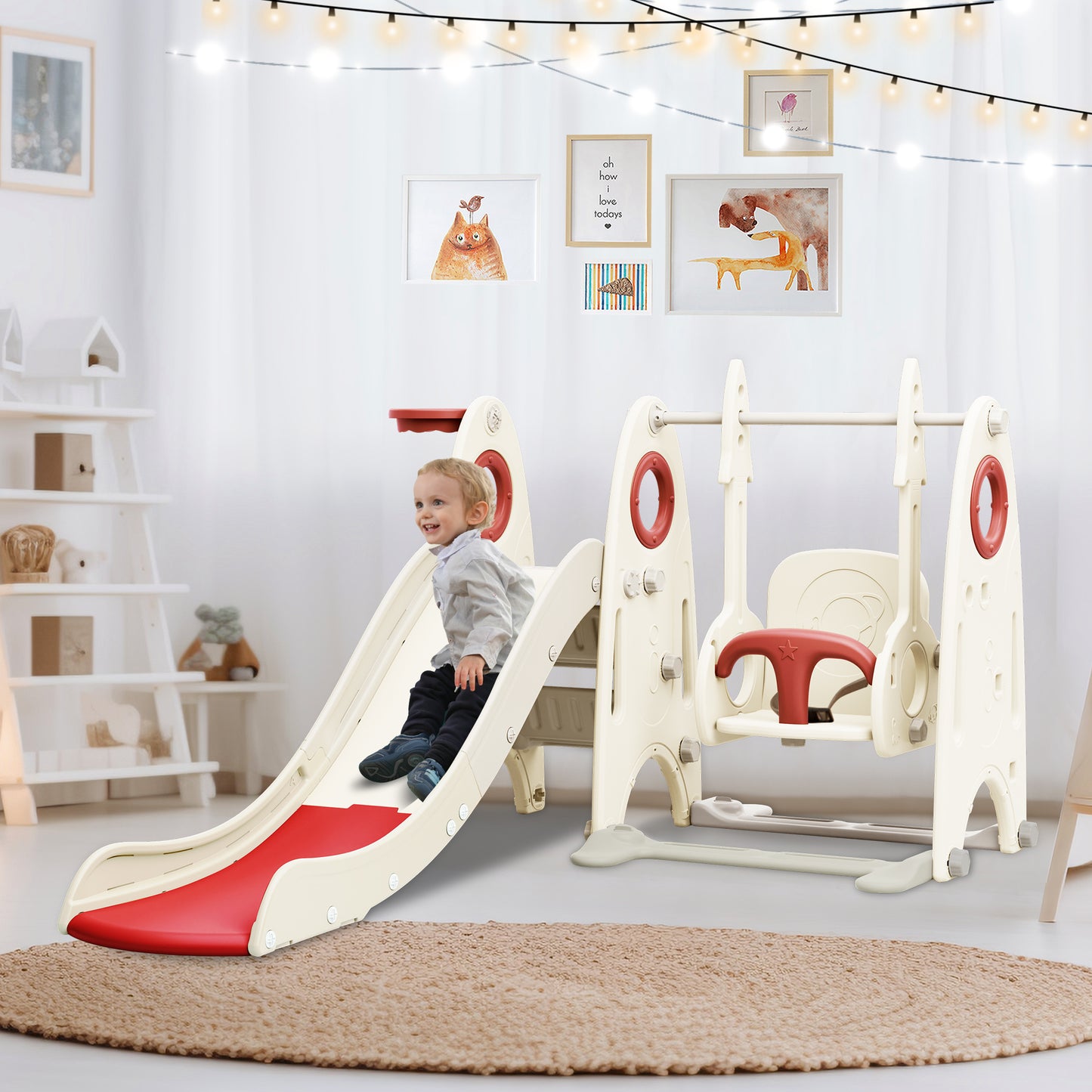 Toddler Fun Hub: Slide, Swing & Playset Combo