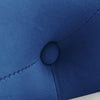 Velvet Navy Lounge Chair with Storage & Pillow