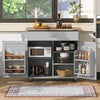 Versatile Rolling Kitchen Island with Storage and Adjustable Shelves