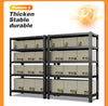 Versatile Black Storage Rack - Five-Tier Display & Organization Solution