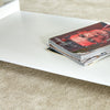 Chic Double-Layered White Coffee Table