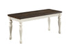 Joanna's Chic Two-Tone Bench