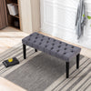 Velvet Tufted Accent Bench