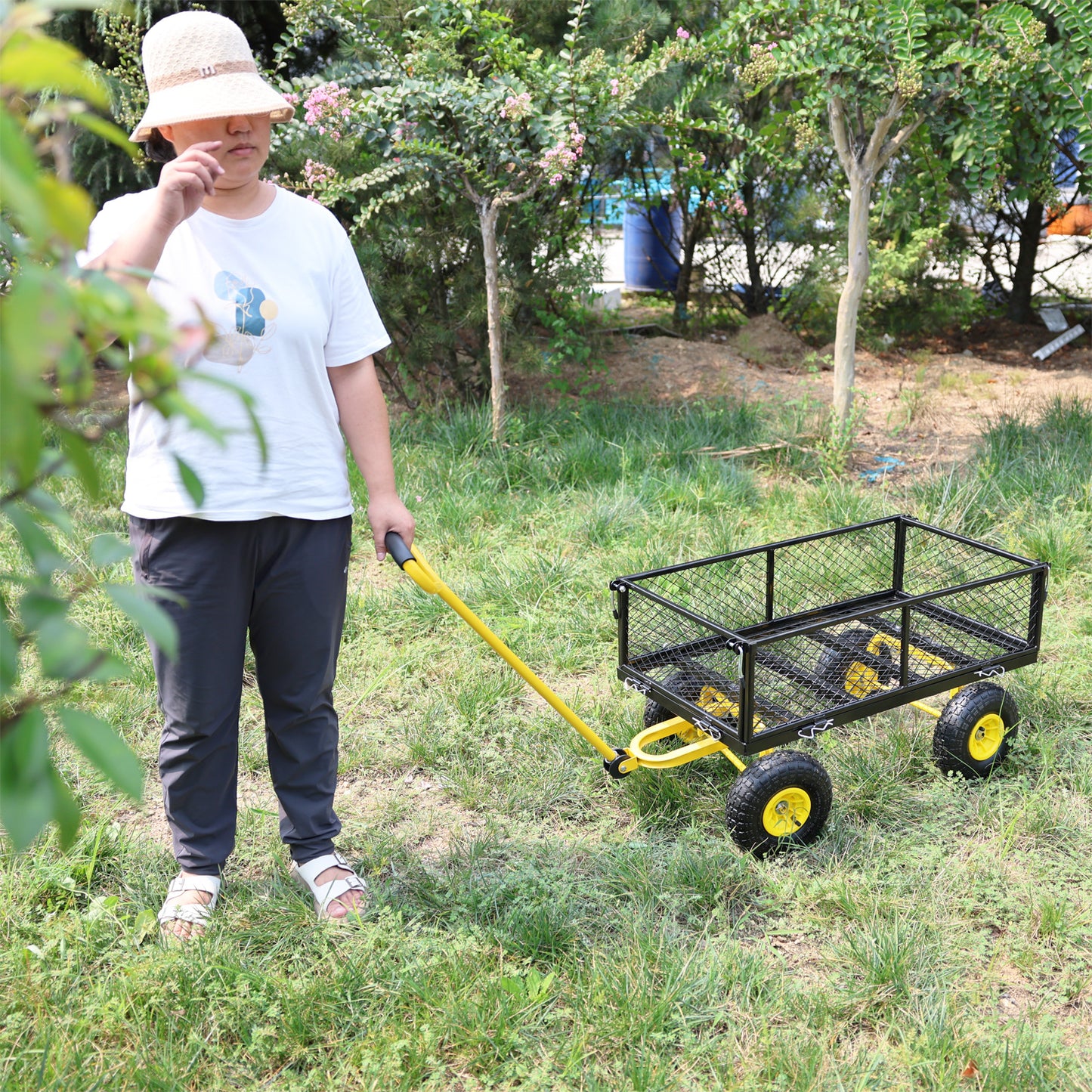 Firewood Wagon Cart – Easy Transport for Your Garden!