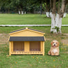 Cozy Cabin Dog House with Porch