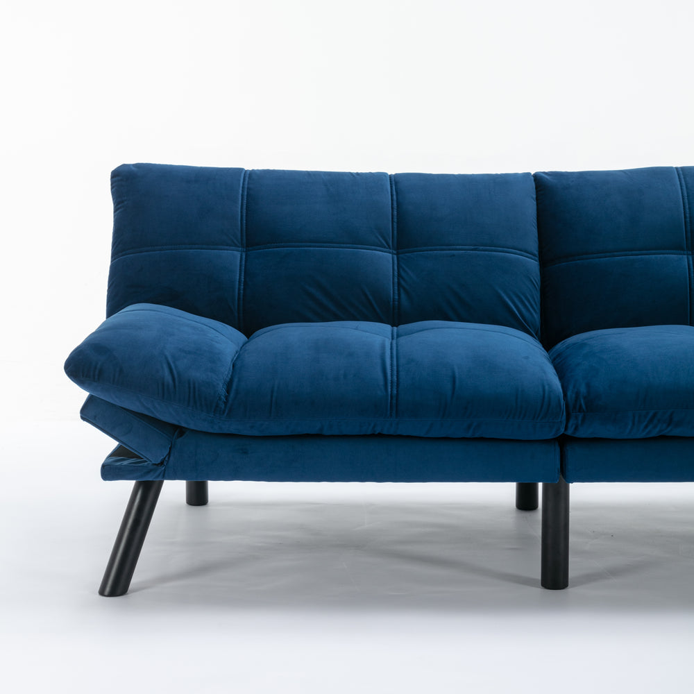 Navy Blue Cozy Convertible Sofa Bed