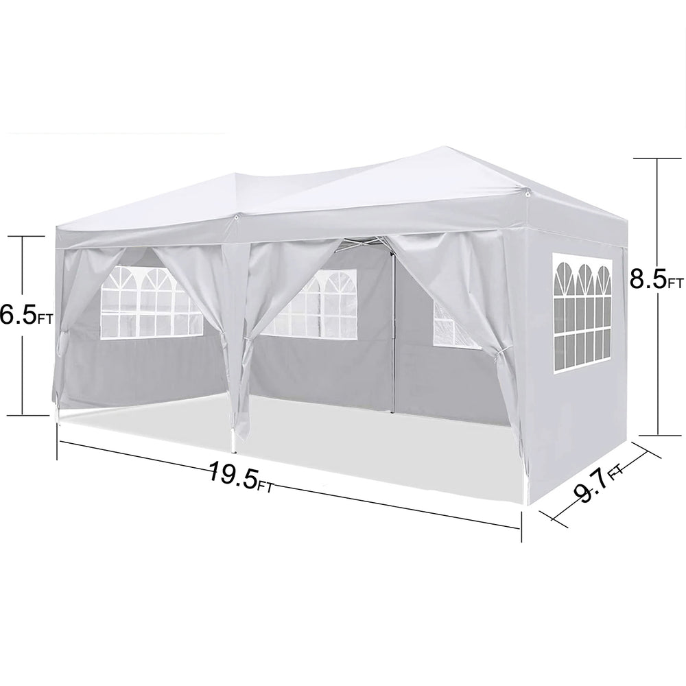 Easy Pop-Up Party Canopy Tent with Removable Sidewalls and Carry Bag