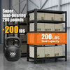 Versatile Black Storage Rack - Five-Tier Display & Organization Solution