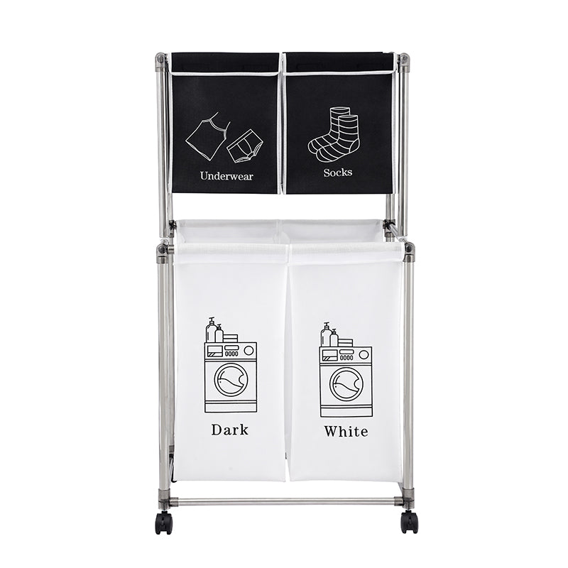 Easy Move Laundry Sorter with Removable Bags