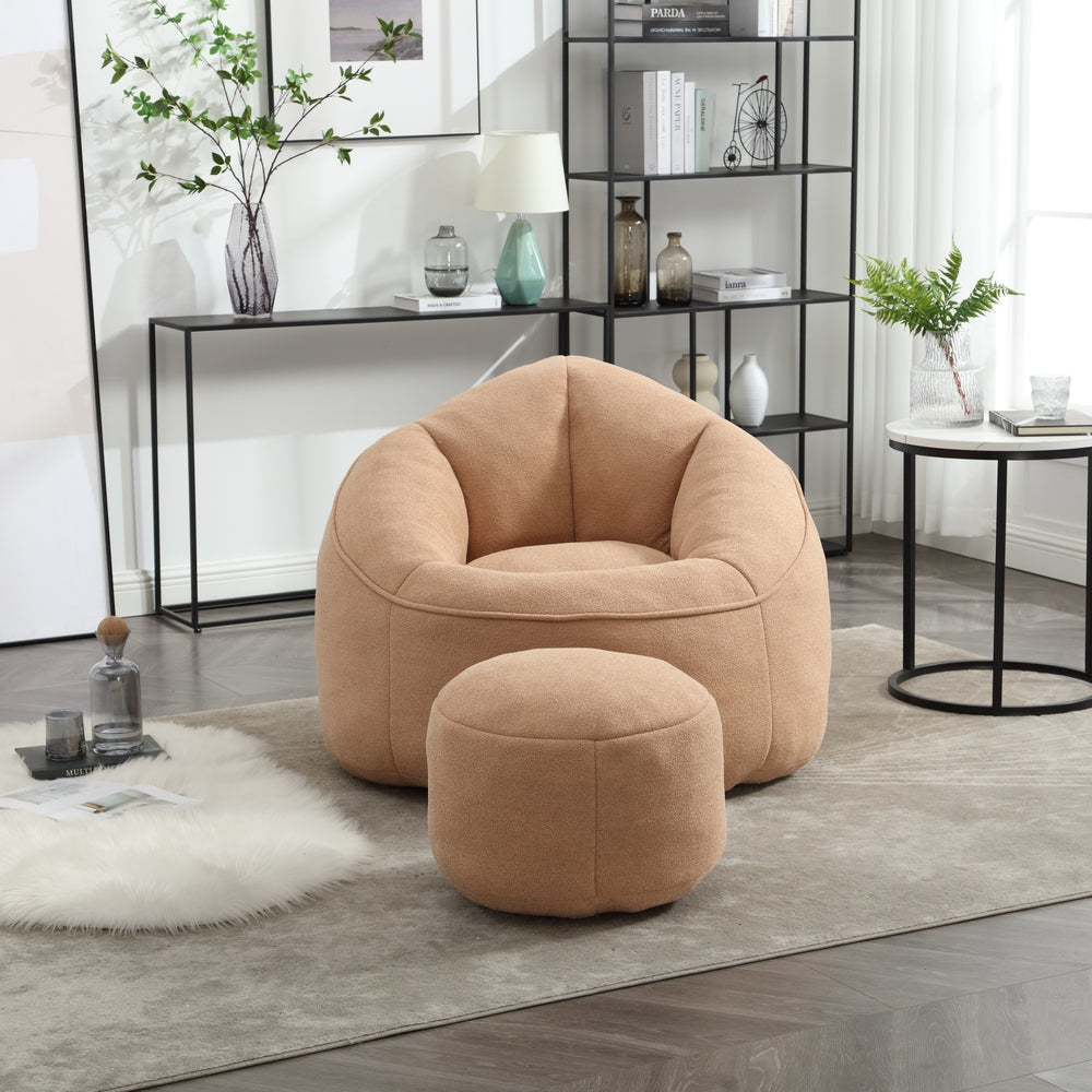 Cozy Comfort Bean Bag Chair with Footrest