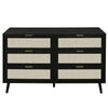 Chic Black Wooden Dresser