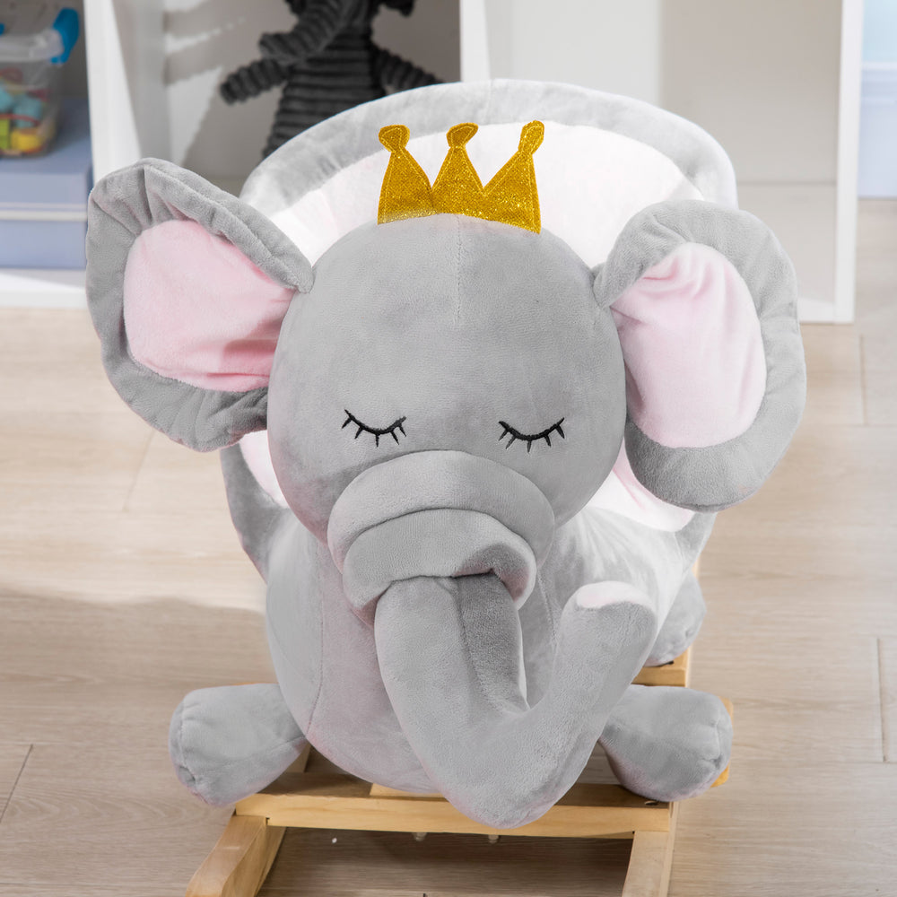 Qaba Elephant Rocking Chair - Fun & Safe Toddler Toy!