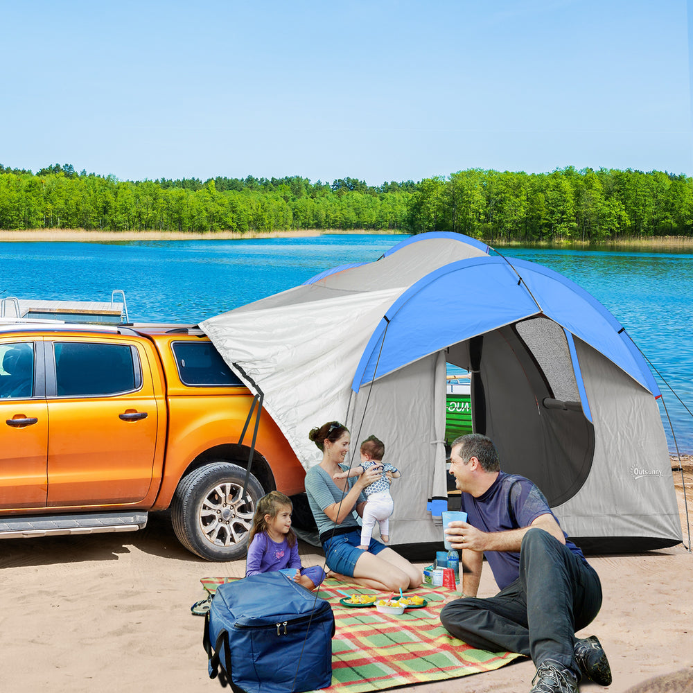 Outsunny Adventure Truck Tent - Spacious Waterproof Camping Shelter for Family Fun!