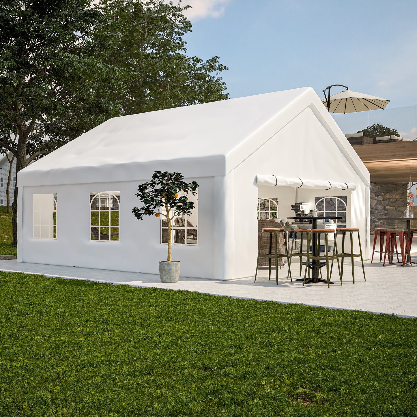 Big Bash Party Tent - Heavy Duty Outdoor Canopy with Removable Walls!