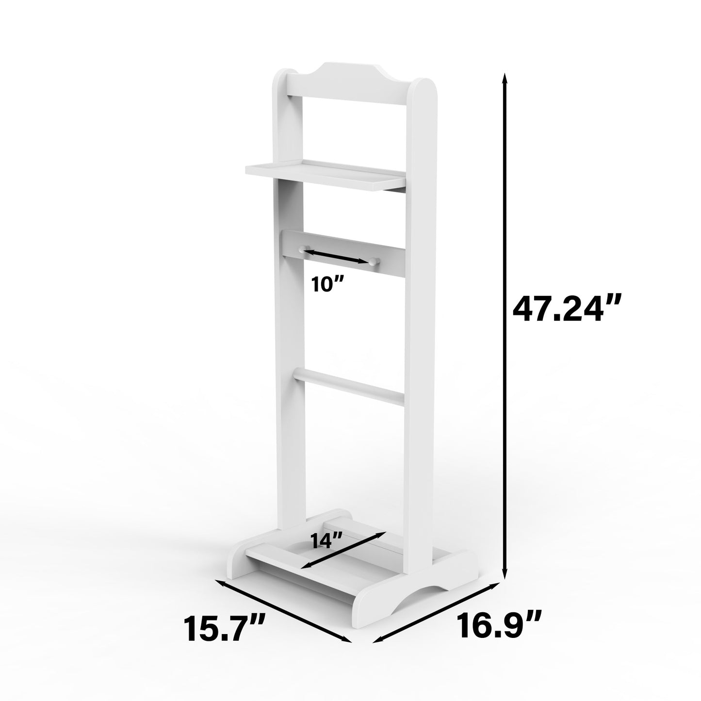 Stylish Portable Garment Rack with Storage