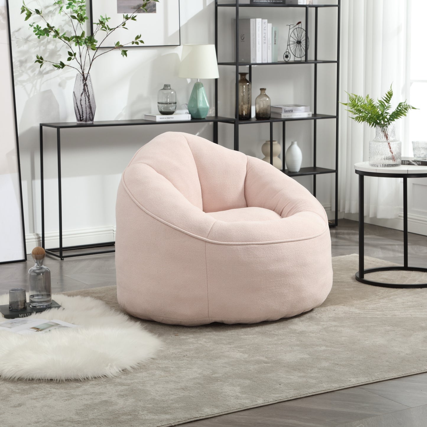 Cozy Comfort Bean Bag Sofa with Footrest