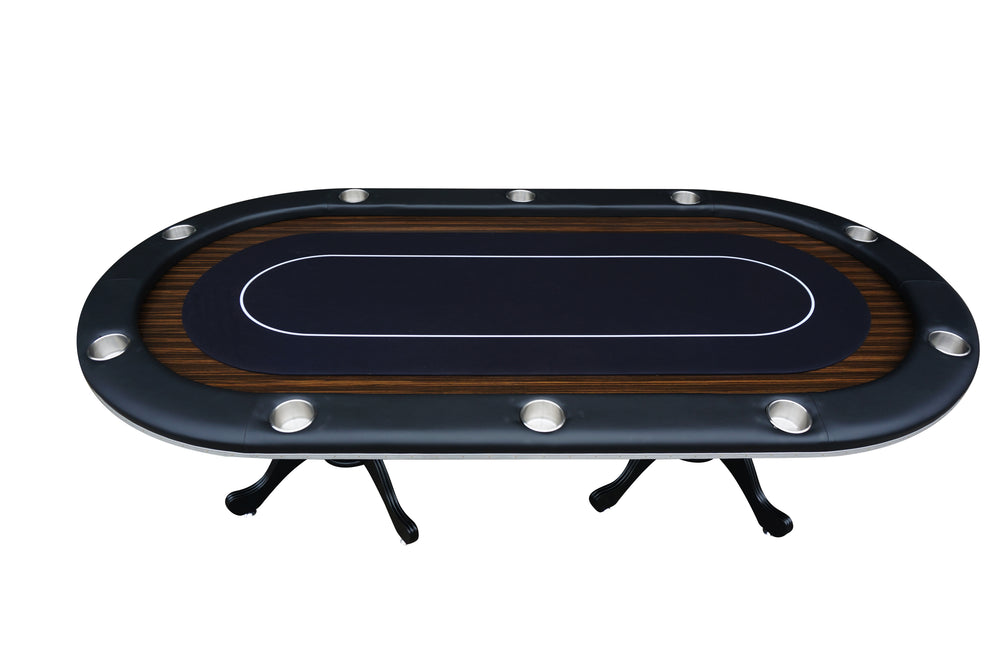 Chic Oval Aura Waterproof Poker Table