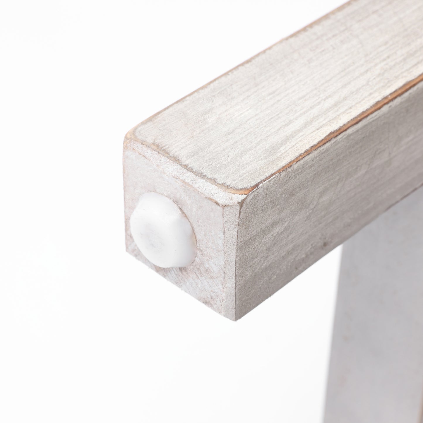 Chic Whitewashed Console Table with Drawers