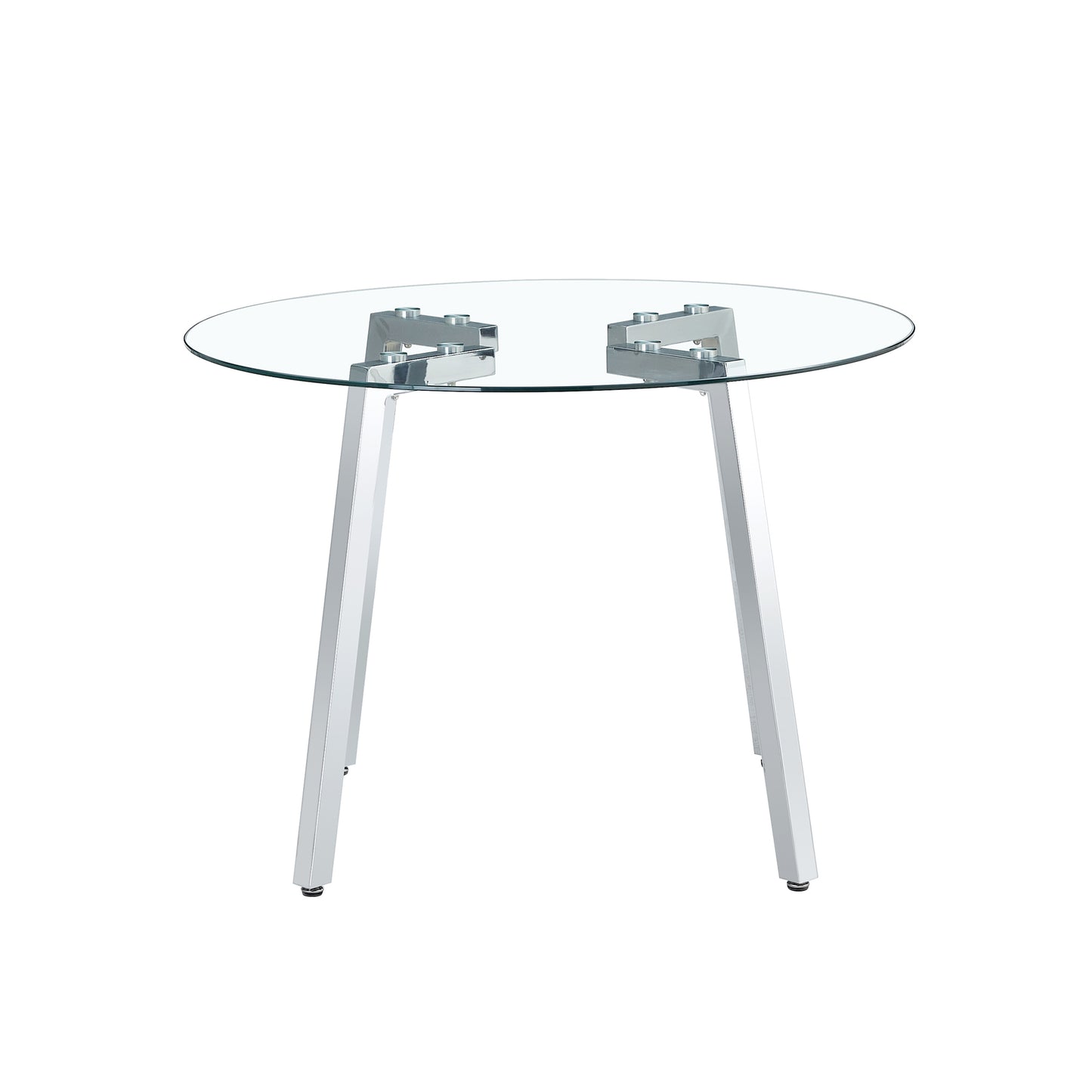 Sleek Glass Round Table