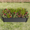 Chic Black Metal Garden Planter for Flowers & Herbs