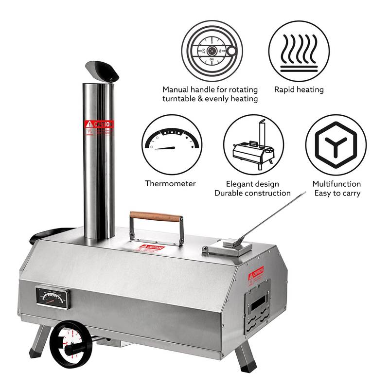 Sizzle & Serve: Portable Wood-Fired Pizza Oven