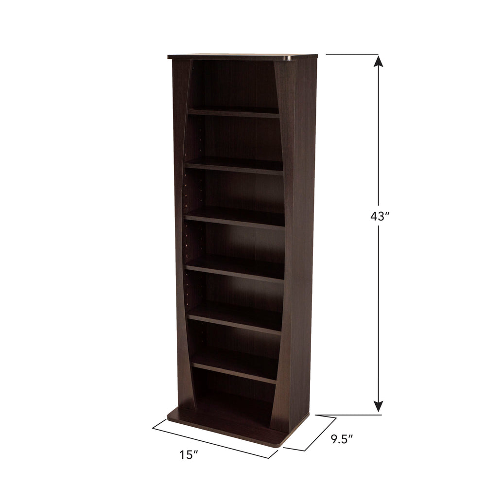 Espresso Media Shelf - Stylish & Sturdy Storage Solution