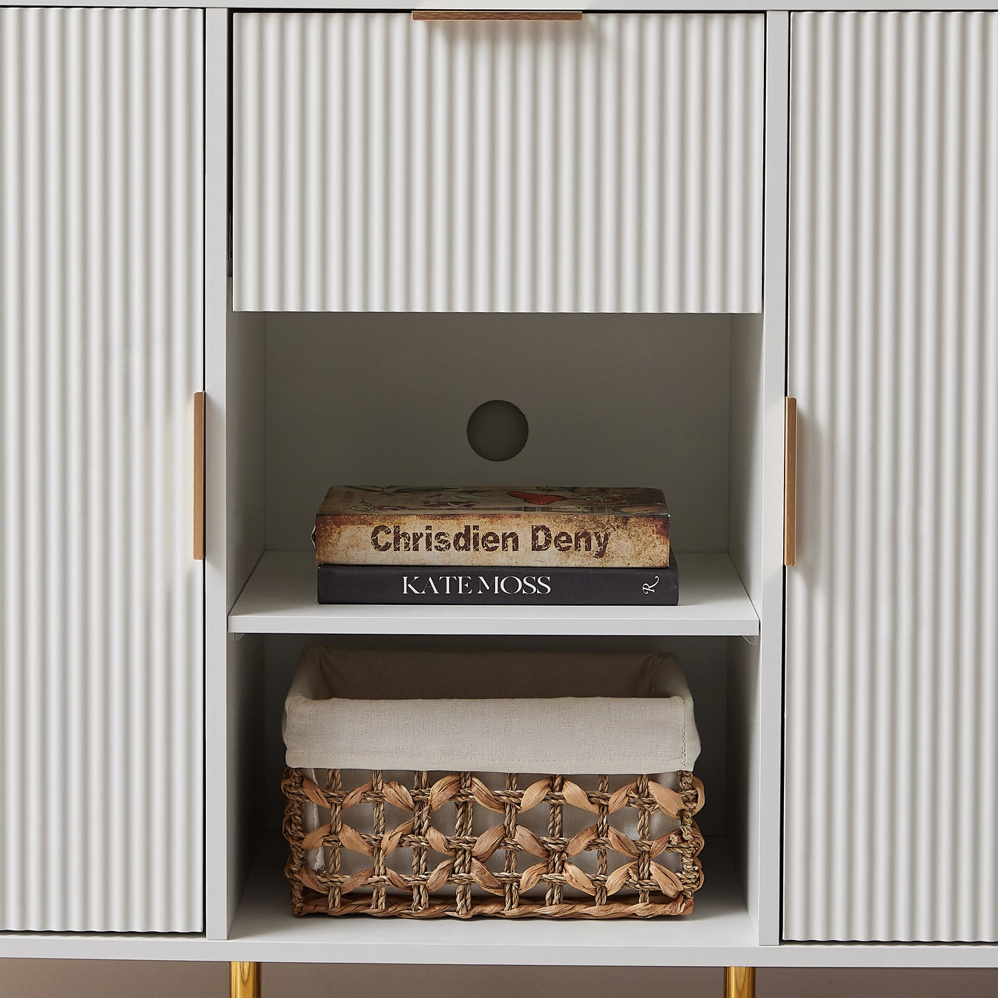 Wave Storage Cabinet with Drawers - Stylish & Versatile Buffet for Any Room