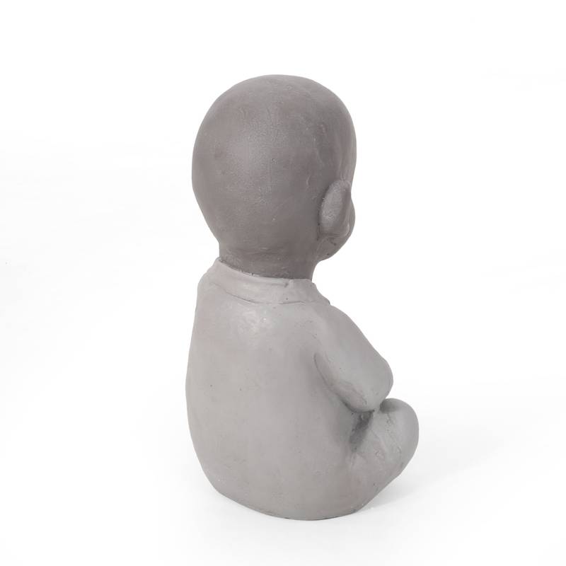 Serene Outdoor Monk Sculpture