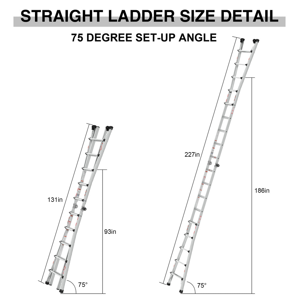 Versatile Wheels-Up Ladder