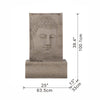 Serene Sandstone Buddha Water Fountain with Light